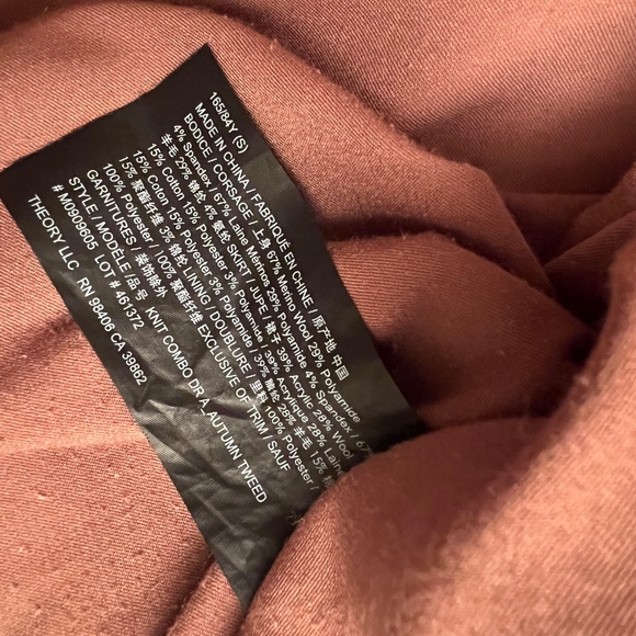 Theory Combo Brown Dress S - Picture 12 of 13